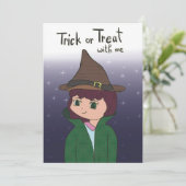 ハッピーハローウィンのトリックまたは私と一緒に扱う シーズンカード (スタンド正面)