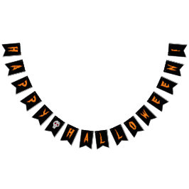 ハッピーハローウィンのバンティングフラグ バンティングフラッグ