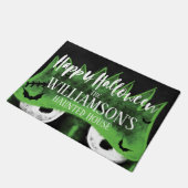 ハッピーハローウィンの不気味なフランケンシュタインによって捜される家 ドアマット (アングル)