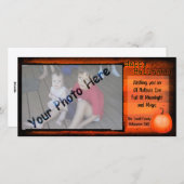 ハッピーハローウィンの写真カード シーズンカード (正面/裏面)