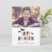 ハッピーハローウィンの写真 カード (スタンド正面)