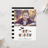 ハッピーハローウィンの写真 カード (正面/裏面インサイチュ)