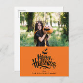 ハッピーハローウィンの写真 案内ポストカード (正面/裏面)