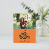 ハッピーハローウィンの写真 案内ポストカード (スタンド正面)