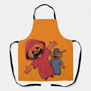 ハッピーハローウィンの友だち エプロン
