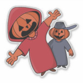 ハッピーハローウィンの友だち シール (正面)
