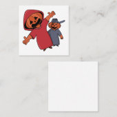 ハッピーハローウィンの友だち スクエア名刺 (正面/裏面)