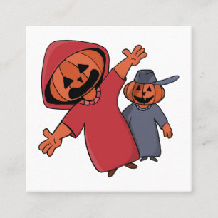 ハッピーハローウィンの友だち スクエア名刺