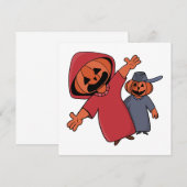 ハッピーハローウィンの友だち セーブザデート (正面/裏面)