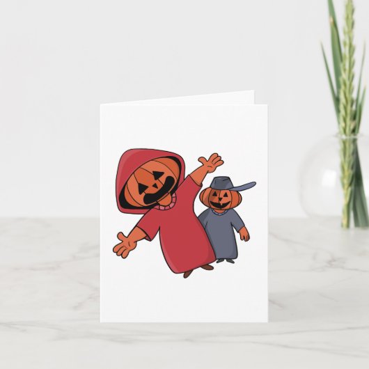 ハッピーハローウィンの友だち 招待状 (正面)