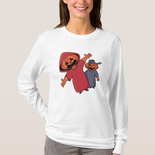 ハッピーハローウィンの友だち Tシャツ (正面)