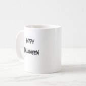 ハッピーハローウィンの吸血鬼のマグ コーヒーマグカップ (正面左)