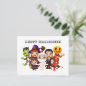 ハッピーハローウィンの子コスチューム シーズンポストカード (スタンド正面)