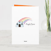 ハッピーハローウィンの孫のフランケンシュタインDuckieカード カード (裏面)