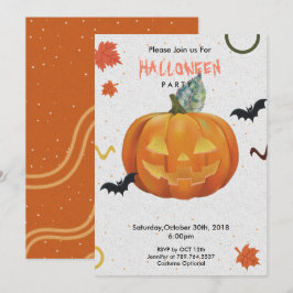 ハッピーハローウィンの手品 招待状