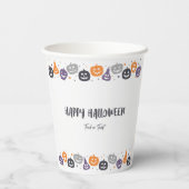 ハッピーハローウィンの手品 紙コップ (裏面)