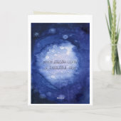 ハッピーハローウィンの挨拶の飛んでいるな魔法使い カード (裏面)