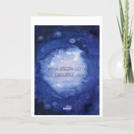 ハッピーハローウィンの挨拶の飛んでいるな魔法使い カード (裏面)