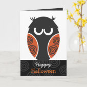 ハッピーハローウィンの挨拶状 カード (黄色い花)