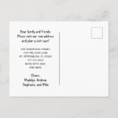 ハッピーハローウィンの新しいホームムービング 案内ポストカード (裏面)