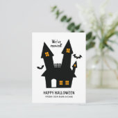 ハッピーハローウィンの新しいホームムービング 案内ポストカード (スタンド正面)