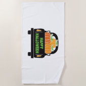 ハッピーハローウィンの日2021 custume ビーチタオル (正面)