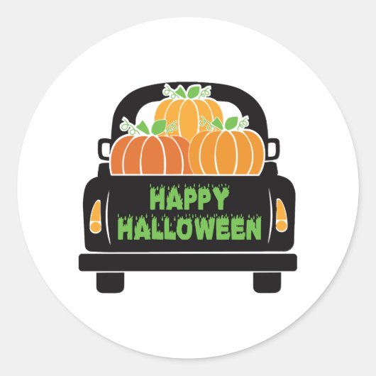 ハッピーハローウィンの日2021 custume ラウンドシール (正面)