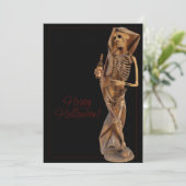 ハッピーハローウィンの死とワインのグリーティングカード シーズンカード (スタンド正面)