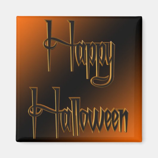 ハッピーハローウィンの磁石 マグネット (正面)