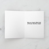 ハッピーハローウィンの蜘蛛を着た鬼の姿の猫 シーズンカード (内部)