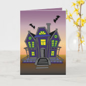 ハッピーハローウィンの誕生日の挨拶状 カード (黄色い花)