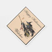 ハッピーハローウィンの魔女 スタンダードランチョンナプキン (角)