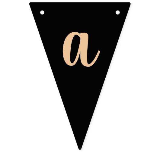 ハッピーハローウィンの魔法使いの黒およびモモの旗 バンティングフラッグ (第3の旗)