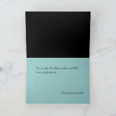 ハッピーハローウィンの黒猫のお化け屋敷の青 カード (内部)