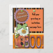 ハッピーハローウィンはがき インビテーションポストカード (正面/裏面)