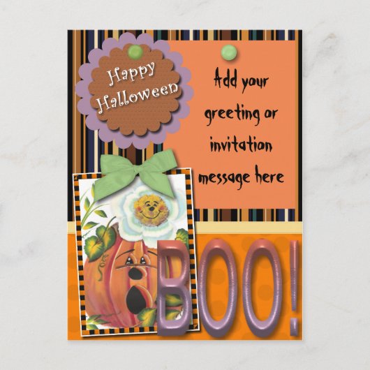 ハッピーハローウィンはがき インビテーションポストカード (正面)