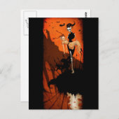 ハッピーハローウィンはがき ポストカード (正面/裏面)