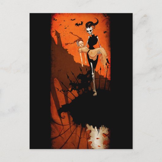 ハッピーハローウィンはがき ポストカード (正面)