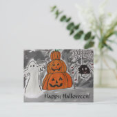 ハッピーハローウィンはがき ポストカード (スタンド正面)