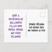 ハッピーハローウィンはがき ポストカード (裏面)