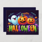 ハッピーハローウィンはがき ポストカード (正面/裏面)