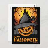 ハッピーハローウィンはがき ポストカード (正面/裏面)