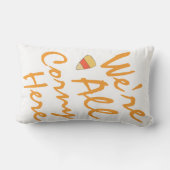 ハッピーハローウィンは我々は皆ここにいるおもしろい アウトドアクッション (裏面)