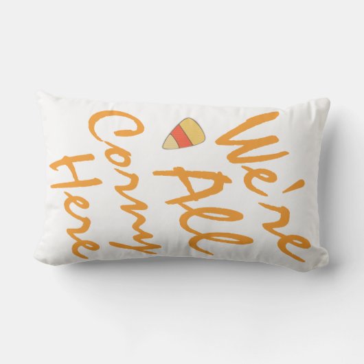 ハッピーハローウィンは我々は皆ここにいるおもしろい アウトドアクッション (裏面)