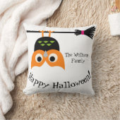 ハッピーハローウィンまくら付き逆さまふくろう クッション (ブランケット)