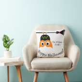 ハッピーハローウィンまくら付き逆さまふくろう クッション (椅子)