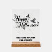 ハッピーハローウィンアクリル標識 アクリルサイン (正面)