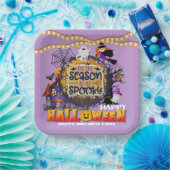 ハッピーハローウィンイッツシーズ不気味ンお祝い ペーパープレート (パーティー)