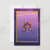 ハッピーハローウィンイッツシーズ不気味ンお祝い 招待状 (裏面)