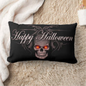 ハッピーハローウィンイビルスカル ランバークッション (ブランケット)